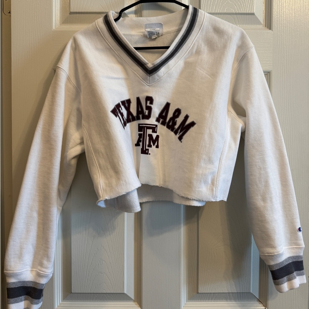 Texas a&m champion crop sweater retro